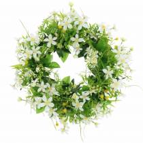 Wreath anemone/dill green, white Ø30cm