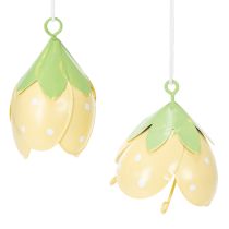 Product Metal hanging flower for romantic indoor and outdoor decoration, 6cm, 6 pieces