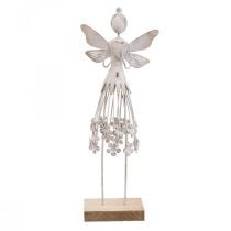 Blossom fairy table decoration spring metal decoration fairy white H30.5cm