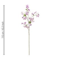 Product Artificial Clematis Branch Flower, Long-Lasting Table Decoration, 110cm, 3 Pieces