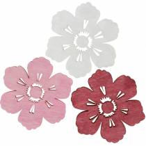 Wooden flowers cherry blossoms, sprinkle decoration spring, table decoration, flowers to sprinkle 72pcs