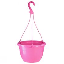Hanging flower basket pink plant pot with holes Ø25cm H50cm