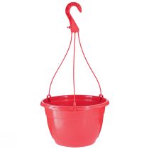 Hanging flower basket red flower pot Ø25cm H50cm