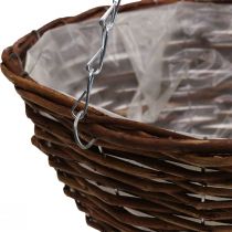 Product Flower basket brown hanging basket hanging basket plant basket Ø34cm
