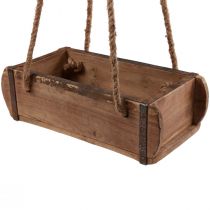 Product Hanging basket wooden brick shape wood upcycling 31.5×15×10cm
