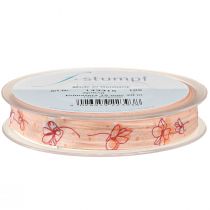 Product Flower Ribbon Spring Gift Ribbon Apricot Pastel 15mm 20m