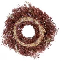 Product Dried Flower Wreath Burgundy Pink Ø25cm