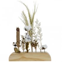 Dried flowers stand Dried flowers décor wood 25cm