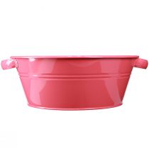 Product Flower Bowl Metal Pink Bowl with Handles Round Ø33.5cm