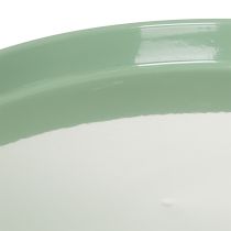 Product Green Metal Trophy-Shaped Decorative Bowl 30cm for Indoor Use