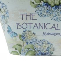 Product Flower bowl with handles hydrangeas metal 26×13×14.5cm