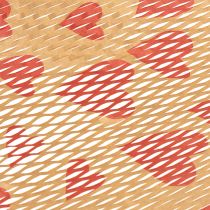 Product Sustainable honeycomb gift wrap with heart design for special occasions, 25 meters