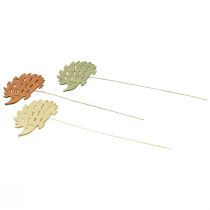 Product Flower plug wooden decorative plug hedgehog decoration colored 10x7cm 18 pcs