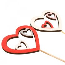 Product Flower Plug Valentine&#39;s Day Decorative Plug Heart Red 7cm 12 Pcs