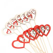 Product Flower Plug Valentine&#39;s Day Decorative Plug Heart Red 7cm 12 Pcs