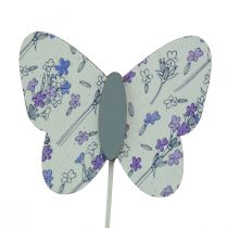 Product Flower plug butterfly flower decorative plug wood 7cm 12 pcs