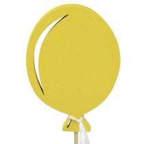 Product Flower stick bouquet decoration cake topper balloon yellow 28cm 8 pcs