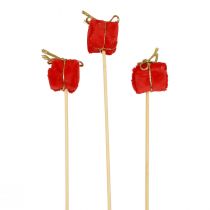 Product Flower pin Christmas package decoration red 2.5 cm 15 pcs