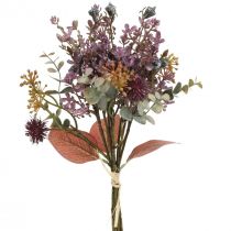 Bouquet artificial thistle eucalyptus bouquet floral decoration 36cm