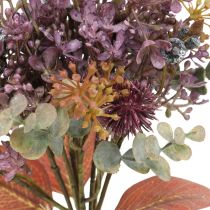 Bouquet artificial thistle eucalyptus bouquet floral decoration 36cm