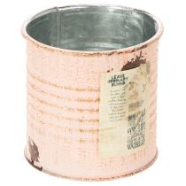Product Flower pot decorative can salmon metal herb can Ø8cm H7.5cm