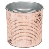 Product Flower pot decorative can salmon metal planter Ø15.5cm H15cm