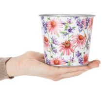 Product Flower pot, spring decoration, planter, metal, Ø12cm, H10.5cm