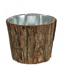 Product Planter, flower pot high, tree bark decoration Ø19cm H15.5cm