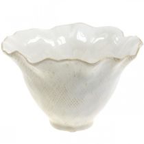 Product Flowerpot Ceramic Planter Flower Cup Plant Pot White Ø19cm