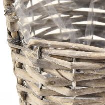 Product Flowerpot plant basket willow natural Ø12.5cm/20cm set of 2