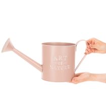 Product Vintage decorative flower pot/watering can, antique rose zinc, Ø16.5cm H17cm