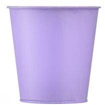 Product Flowerpot metal planter purple flowers Ø10cm H10.5cm