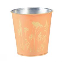 Product Flower pot metal planter peach yellow Ø11.5cm H11.5cm