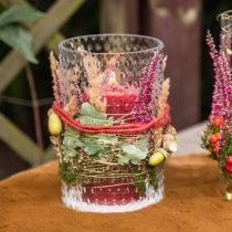 Flower vase, glass vase, candle glass, glass lantern Ø11.5cm H18.5cm