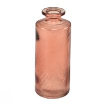 Product Flower vase mini glass decoration retro H13cm orange 4pcs