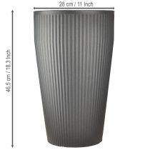Product Floor vase plastic planter anthracite Ø28cm H46.5cm