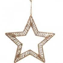 Product Boho style, decorative ring Christmas, decorative ring star W40cm