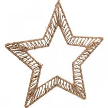 Product Boho style, decorative ring Christmas, decorative ring star W40cm