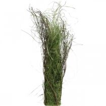 Decorative grass bush with branches Dried grass tuft 65×12cm