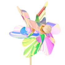 Product Colorful shimmering windmills on stick Ø8.5cm 10 pcs