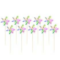 Product Colorful shimmering windmills on stick Ø8.5cm 10 pcs