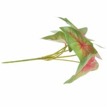 Product Artificial caladium six-leaved green/pink artificial plant like real!