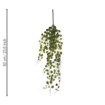 Product Artificial hanging plant with leaves for easy-care home decoration, 60cm, 2 pieces
