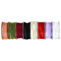 Product Chiffon ribbon organza ribbon 40mm 20m various colors