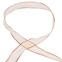 Product Chiffon ribbon organza ribbon organza orange 25mm 20m