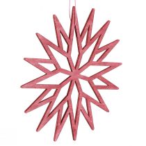 Product Christmas tree decoration snowflakes wooden decoration berry 15cm 8 pcs
