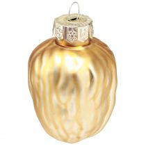 Product Christmas tree decorations Christmas gold walnut 3x6cm 6 pcs