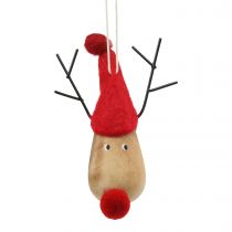 Product Christmas tree decorations moose 8-10cm 3pcs