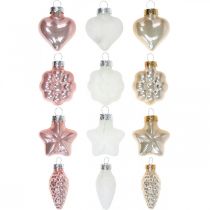 Product Christmas tree decorations glass Christmas tree decorations pastel 12 pieces
