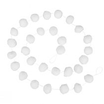 Christmas tree decoration snowball garland decoration white 185cm